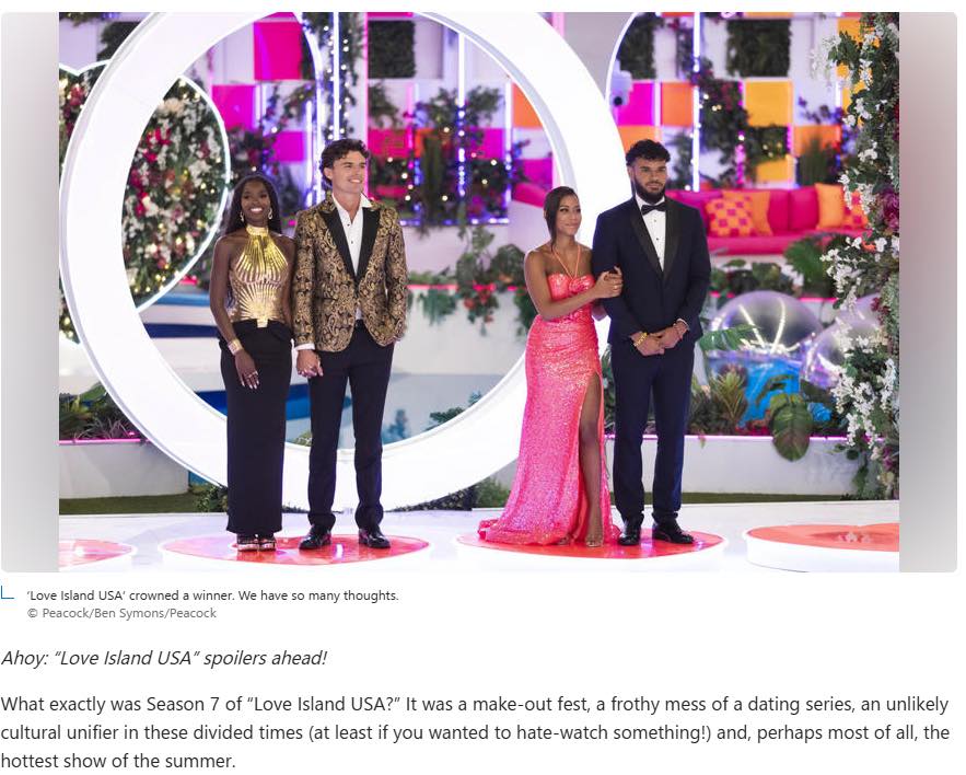 Love Island US Fan Page | Fan favorites Nicolas “Nic” Vansteenberghe, a ...