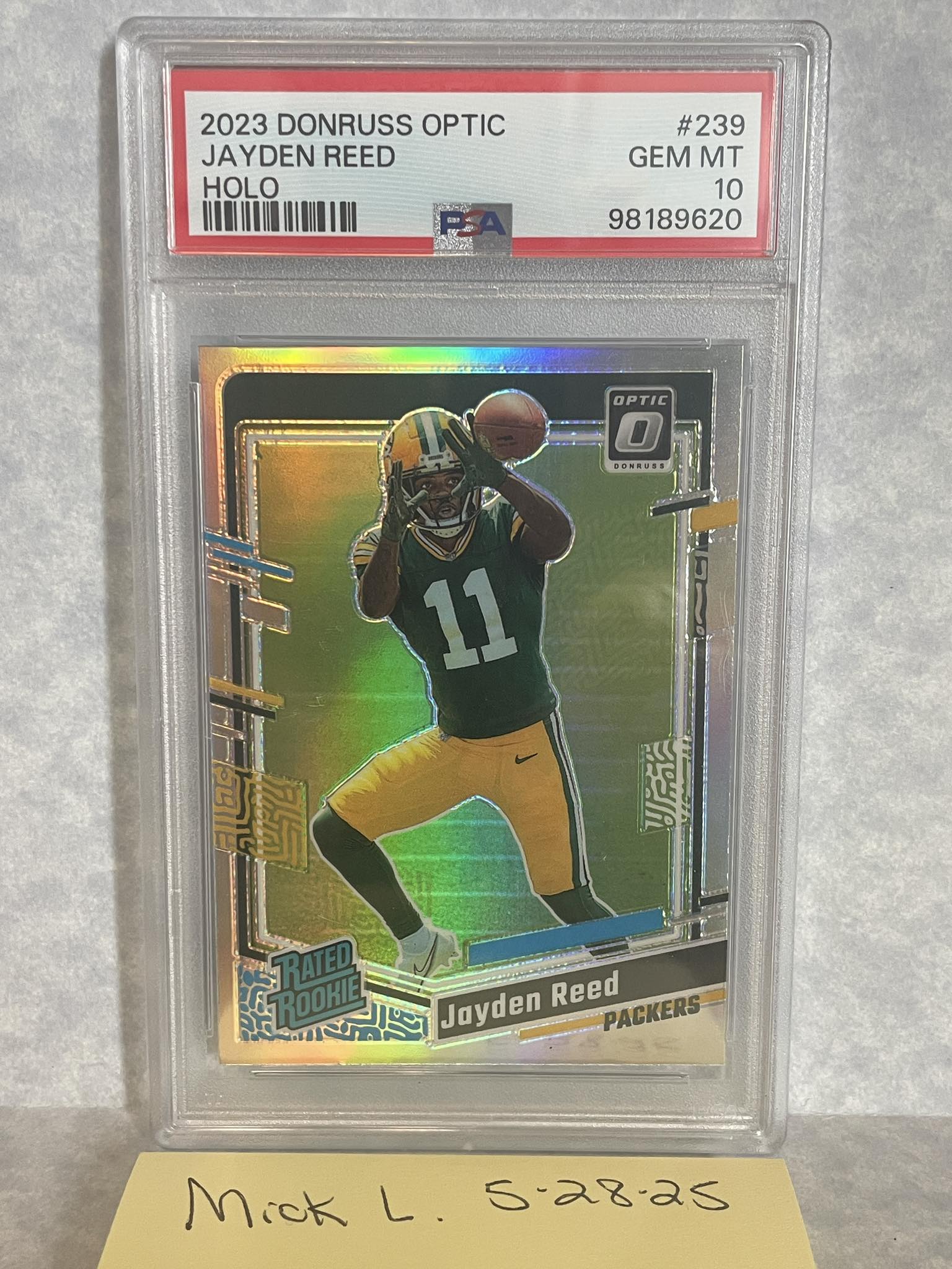 2023 Panini Immaculate Jayden Reed /99 Rookie Autograph PSA 10 In 