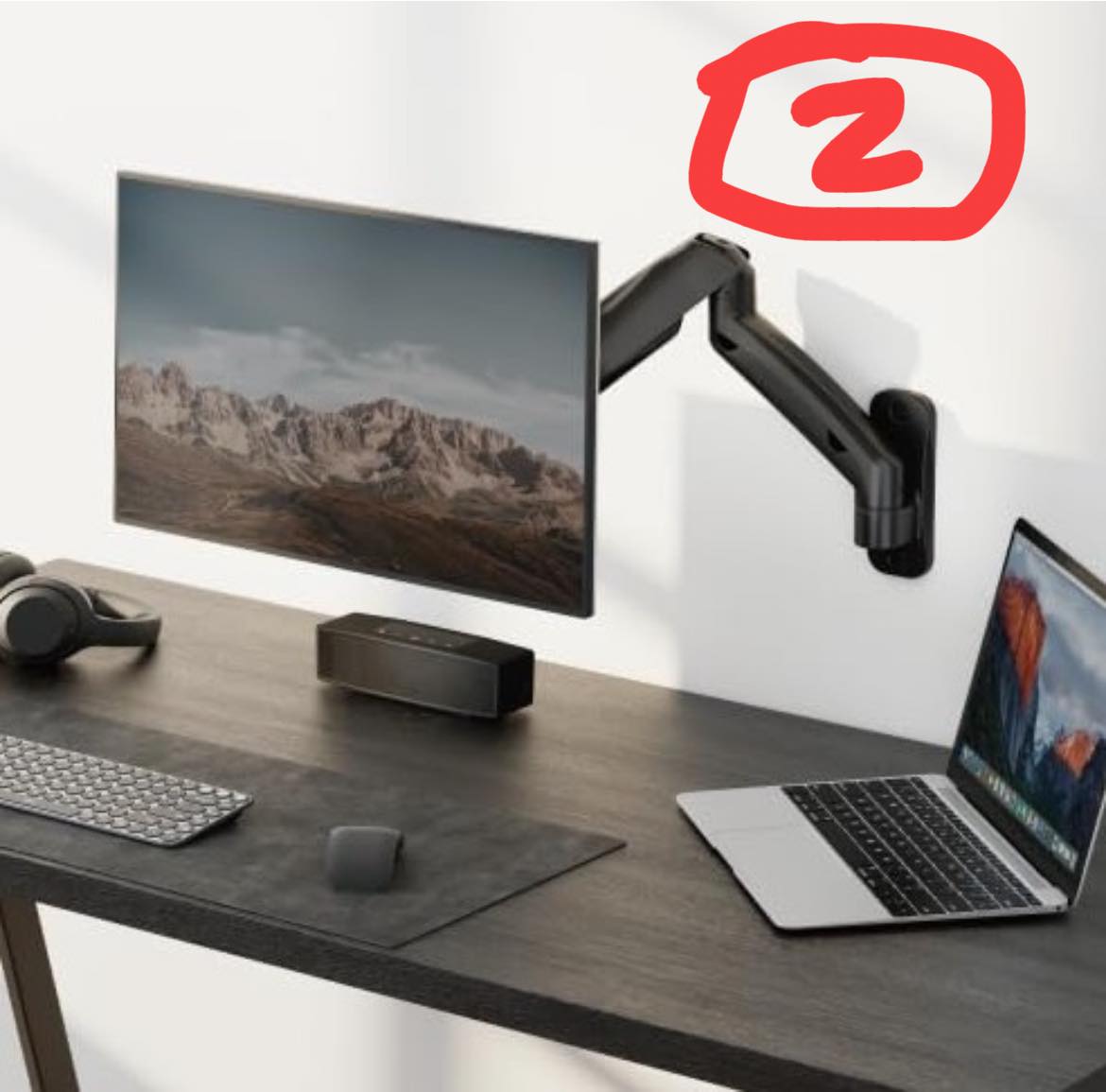 Supporto Regolabile Vinsetto Per Due Monitor – Fino A 32'', Lunghezza 117cm, MDF Nero, Con Cavalletto