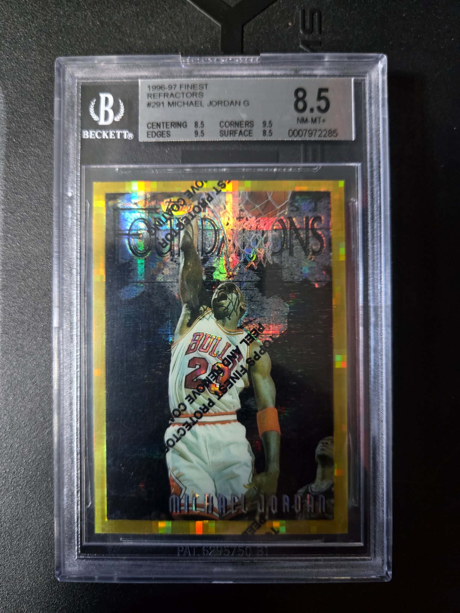 What is the value of a 1996-97 Finest Refractor Michael Jordan card?