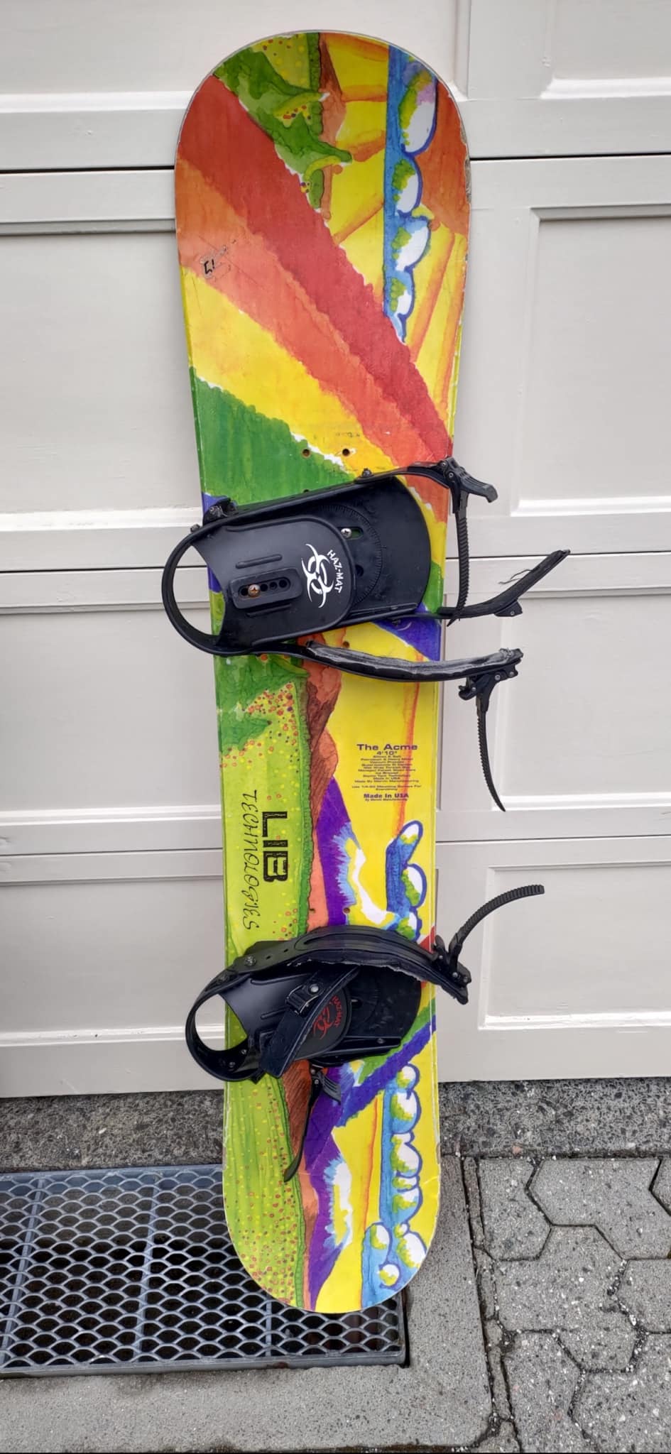 Lib Tech The Acme 約143cm ビンテージ スノーボード 希少 My GFs old board. LibTech The Acme w/HazMat binders.