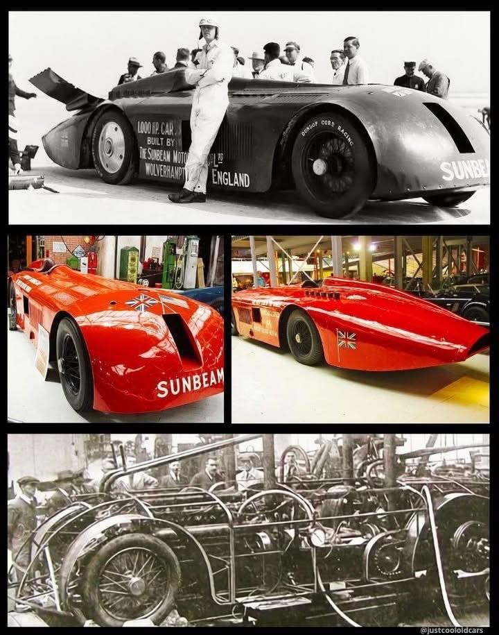 Sunbeam 1000 hp breaks 200 mph barrier in 1927