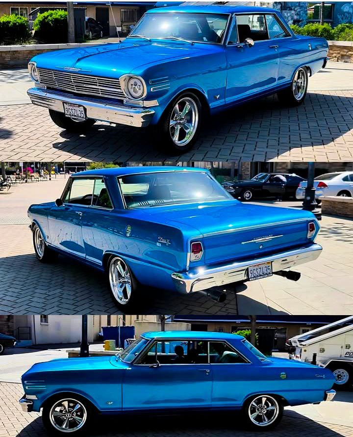 Auto World 1:64 1963 Chevrolet II Nova 400 Station Wagon - Azzurro Azure Aqua AWS067B-4I