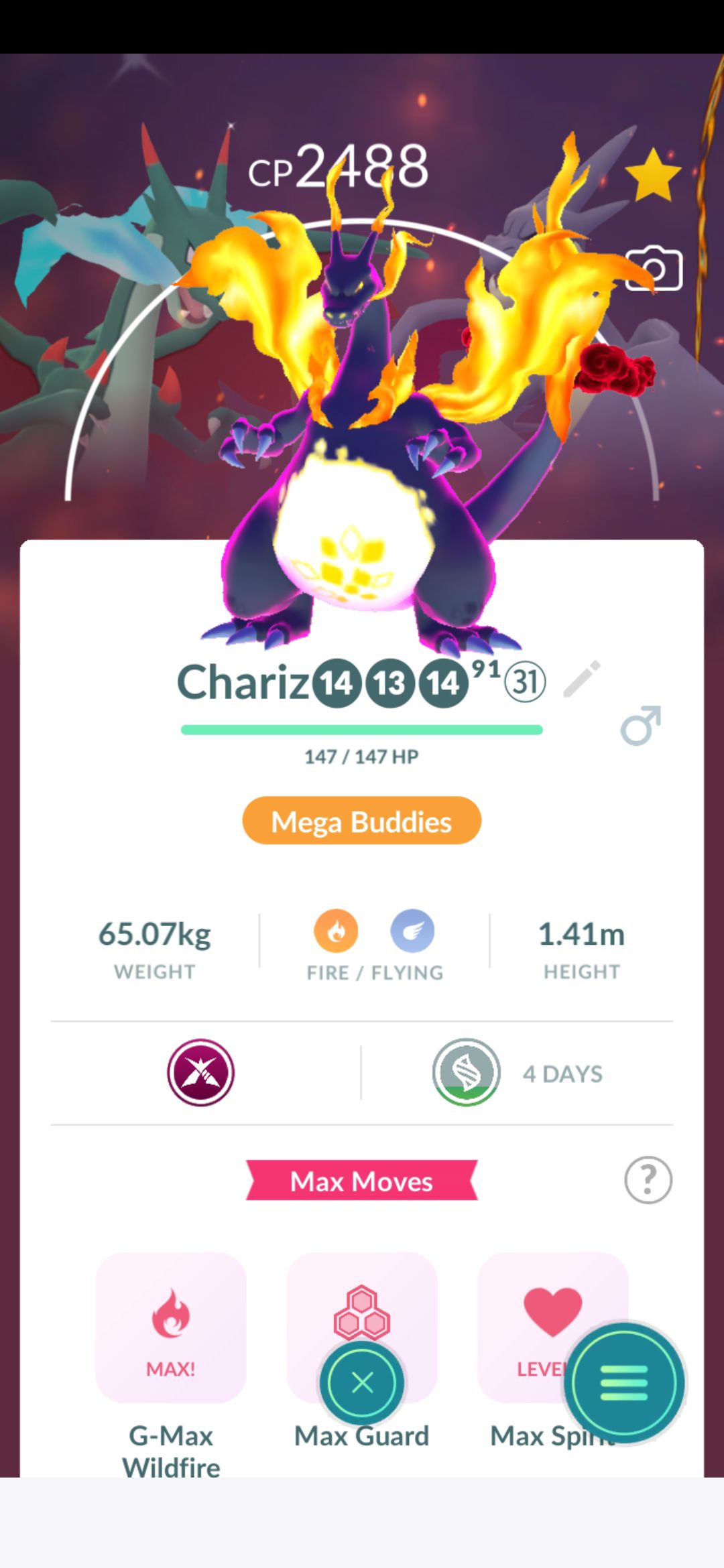 Pokemon Go Community | Anyone have XXL GMAX CHARIZARD with Dark Sky ...