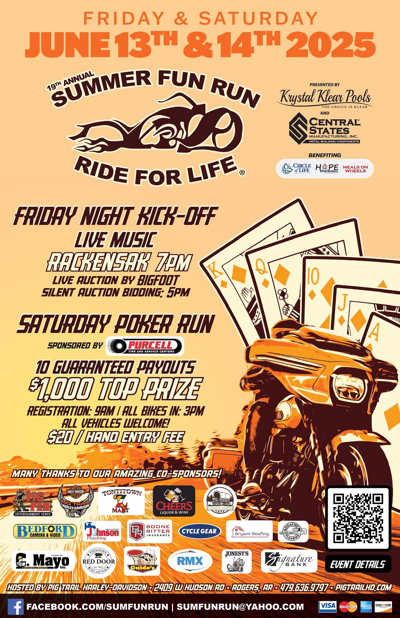 19th annual Summer Fun Run at Pig Trail Harley-Davidson
