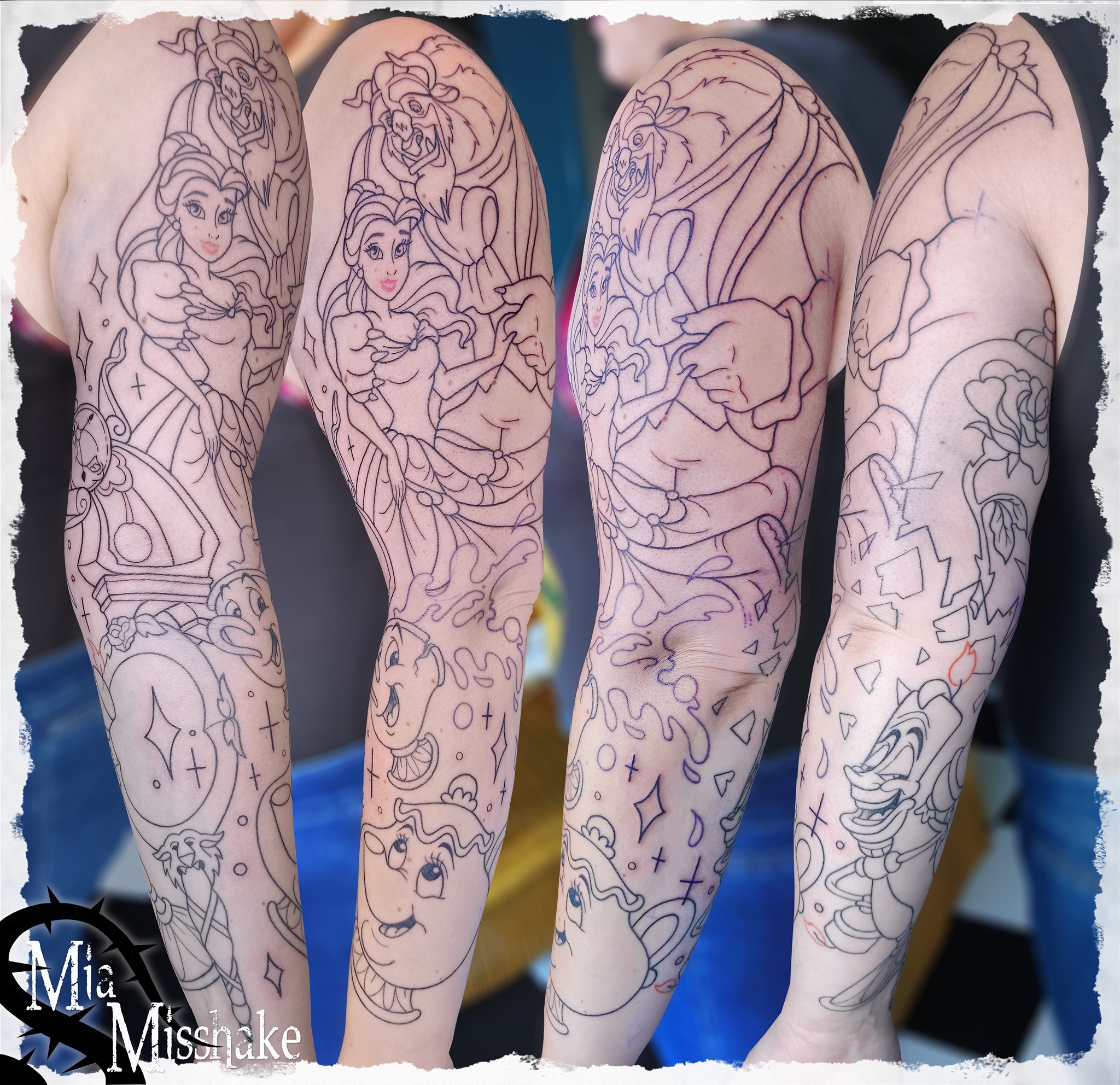 Dessin Tatouage La Belle Et La Bete