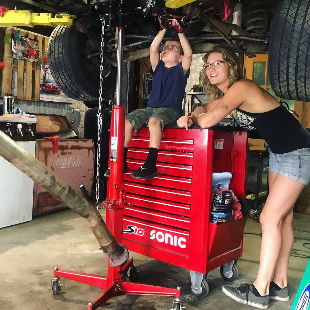 Emily - This kid LOVES workin’ on his dads truck!!! The 78 Ford F150 ...