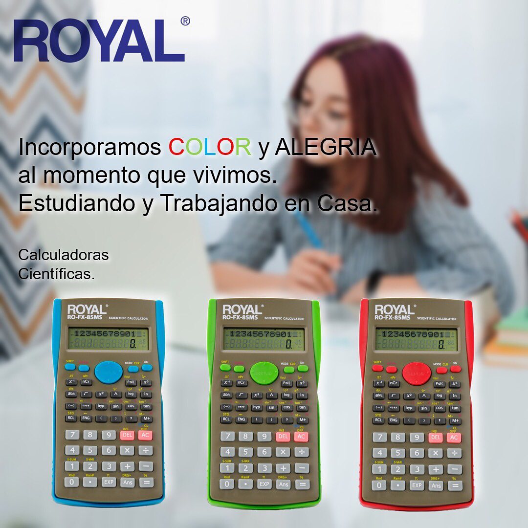 Royal - Calculadoras científicas de colores, estudia con alegria ! # ...