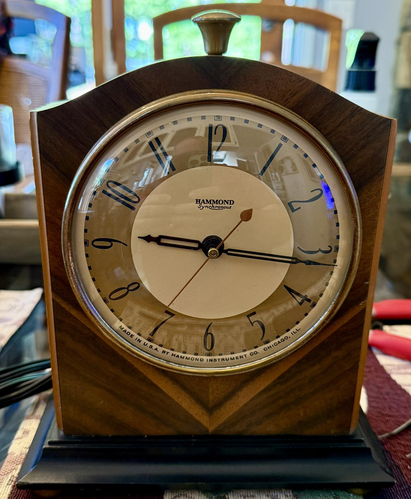 Restored Hammond Modern Wall clock. Mid 1930s. Runs great too