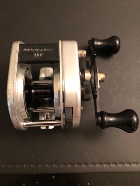Abu ambassadeur 1000 reel ready for fishing
