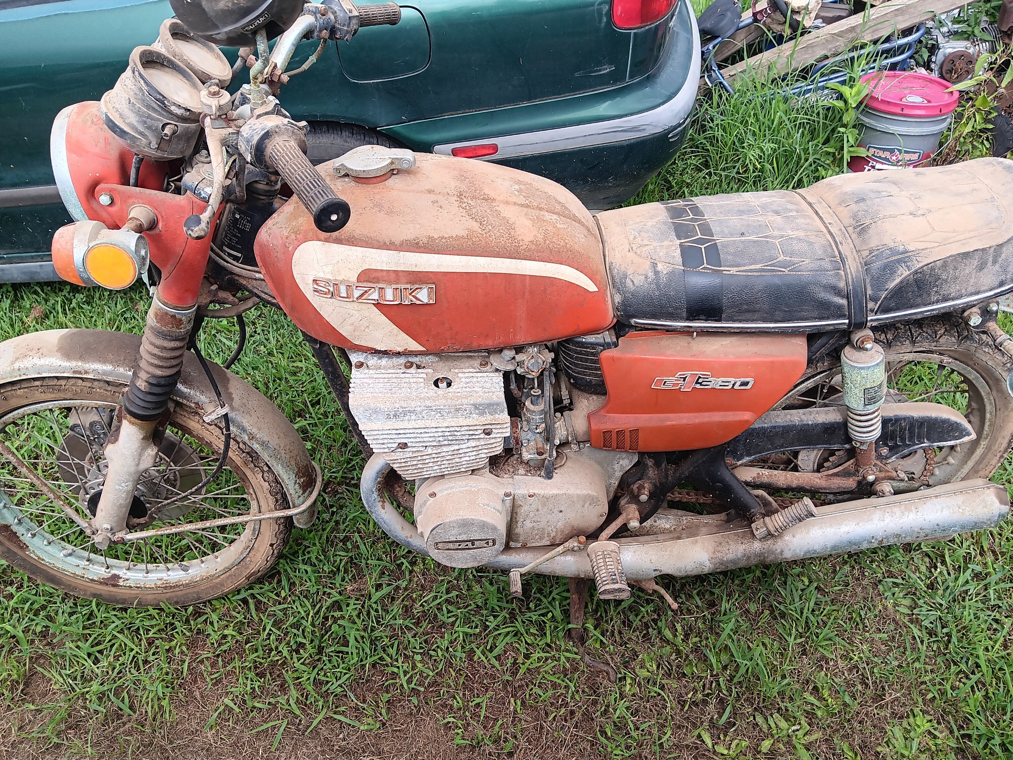 Just got this 72 gt380,barn kept since the mid 80s !