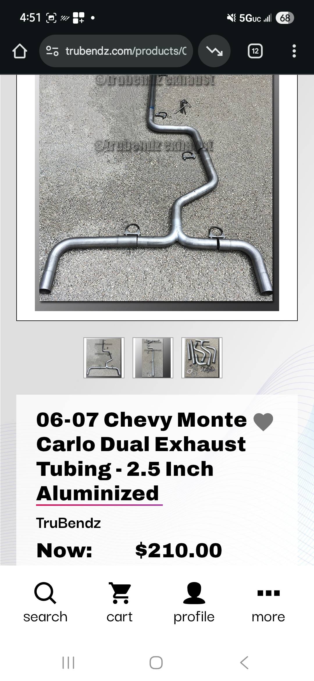 Exhaust System Resonator Pipe Dual Muffler Fits 2012-2016 Exhaust System Resonator Pipe Dual Muffler Fits 2012-2016