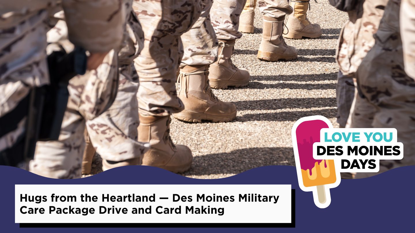 Hugs from the Heartland — Des Moines Military Care Package Drive and Cards