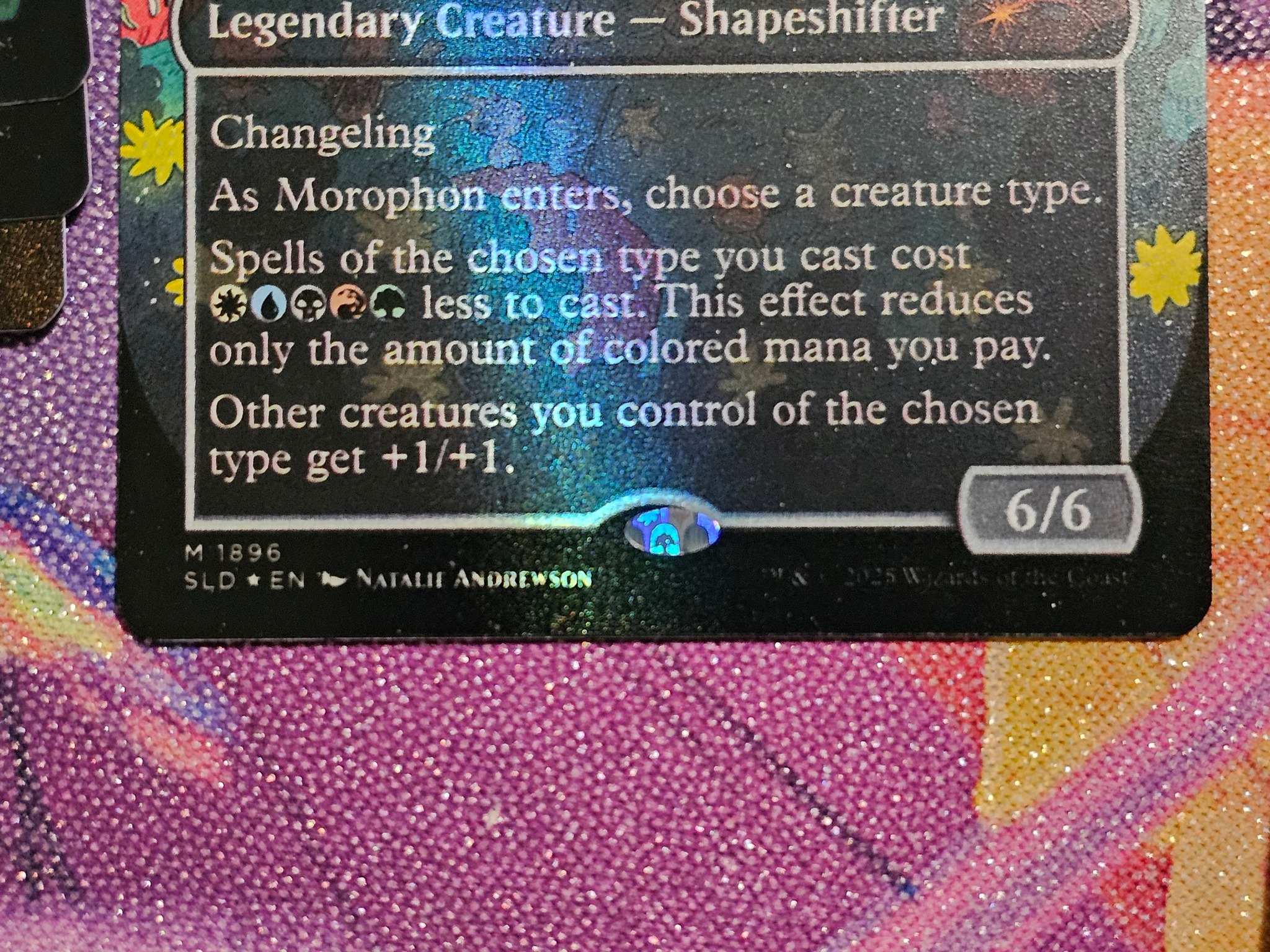 Is extra black ink on double rainbow foils normal?