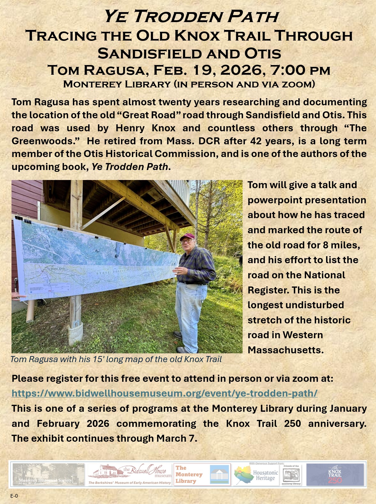 CANCELLED! Knox Trail 250 - Ye Trodden Path - Tom Ragusa talk