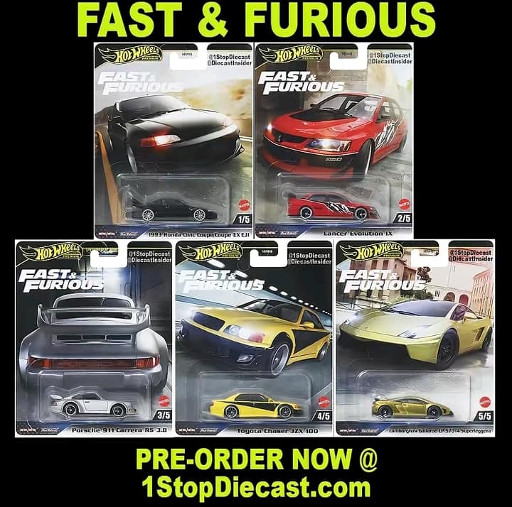 Hot Wheels 2025 Premium Fast and Furious Mix 4