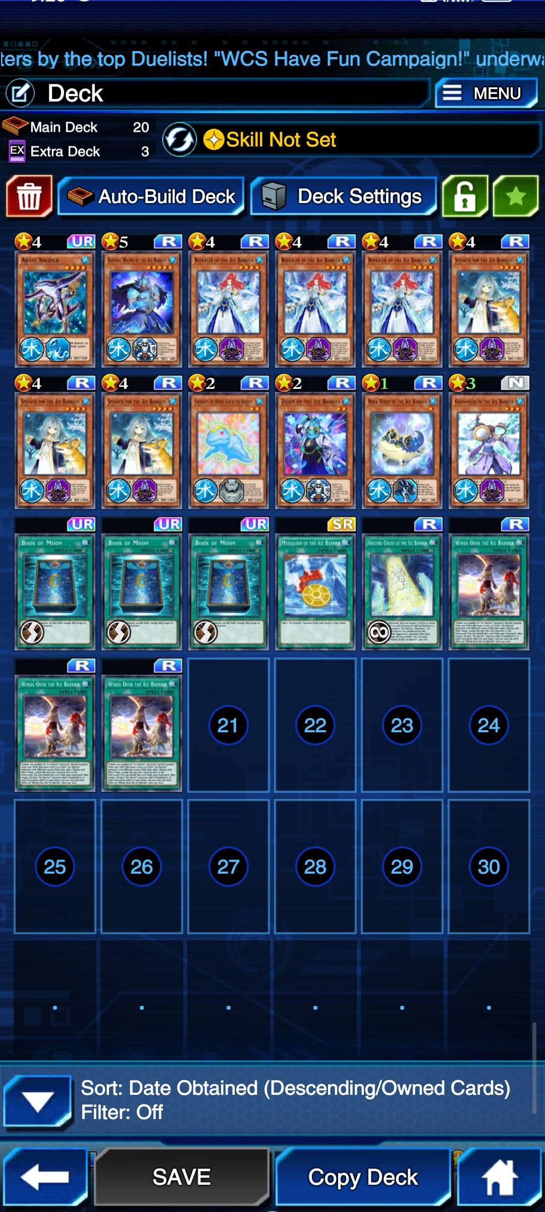 yugioh master duel ice barrier deck TW01-JP003 Mirror Magic of the (N) Icejade Ice Barrier Deck Profile