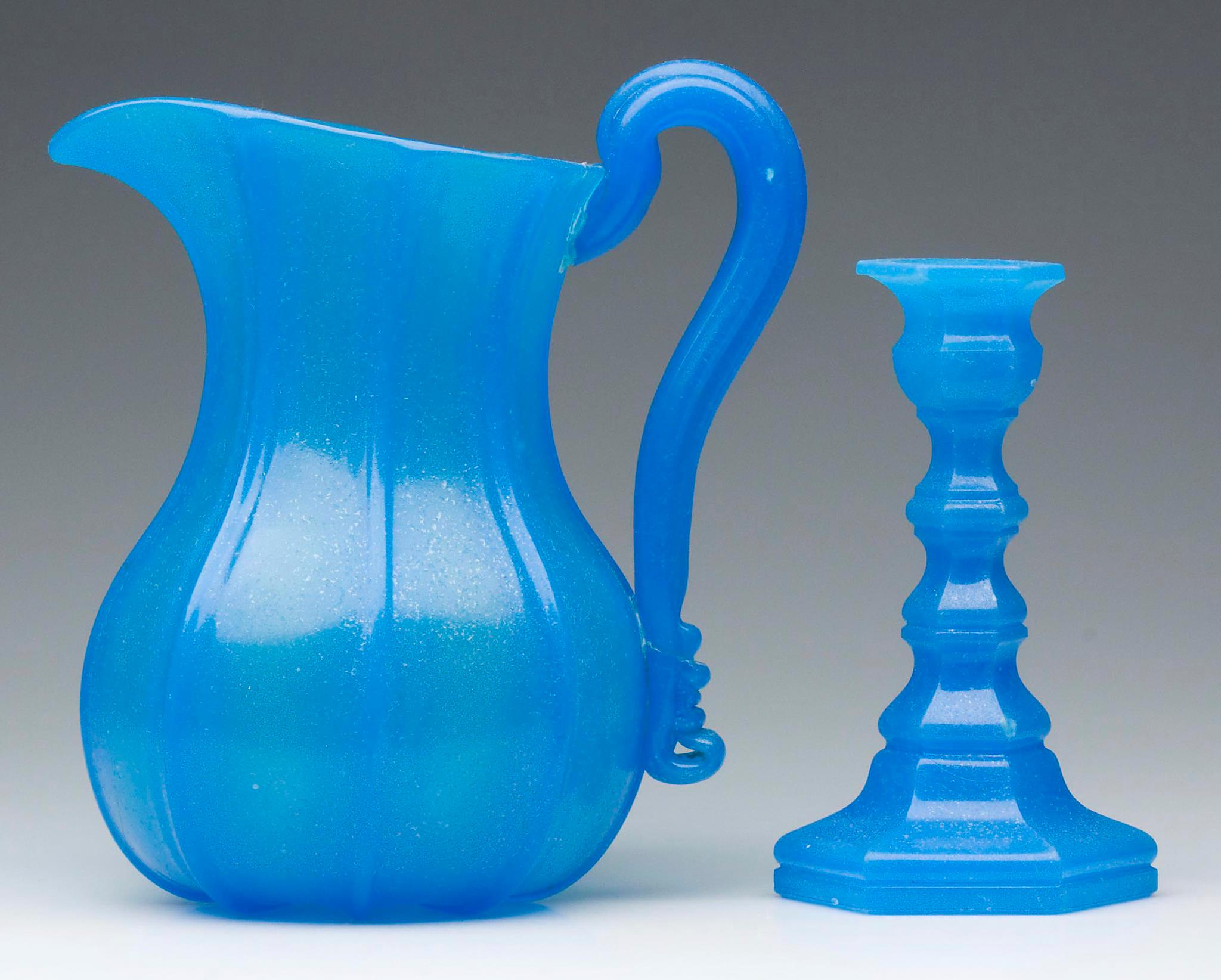 Mt. Washington Royal Flemish art glass water pitcher from 1885