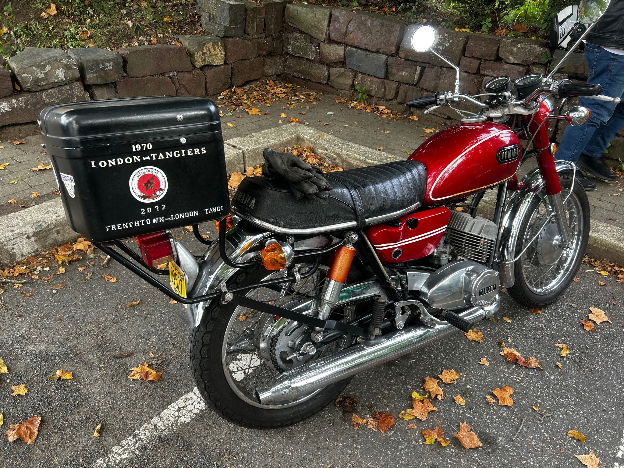 1970 Yamaha DS-6 250 restored for Huny event