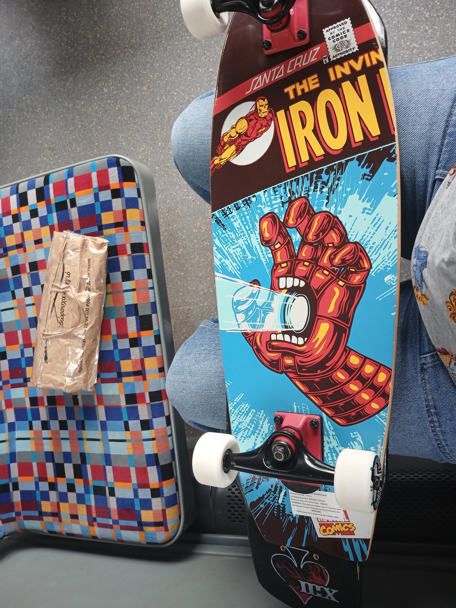 SANTA CRUZ Marvel Iron Man スケボーKids用