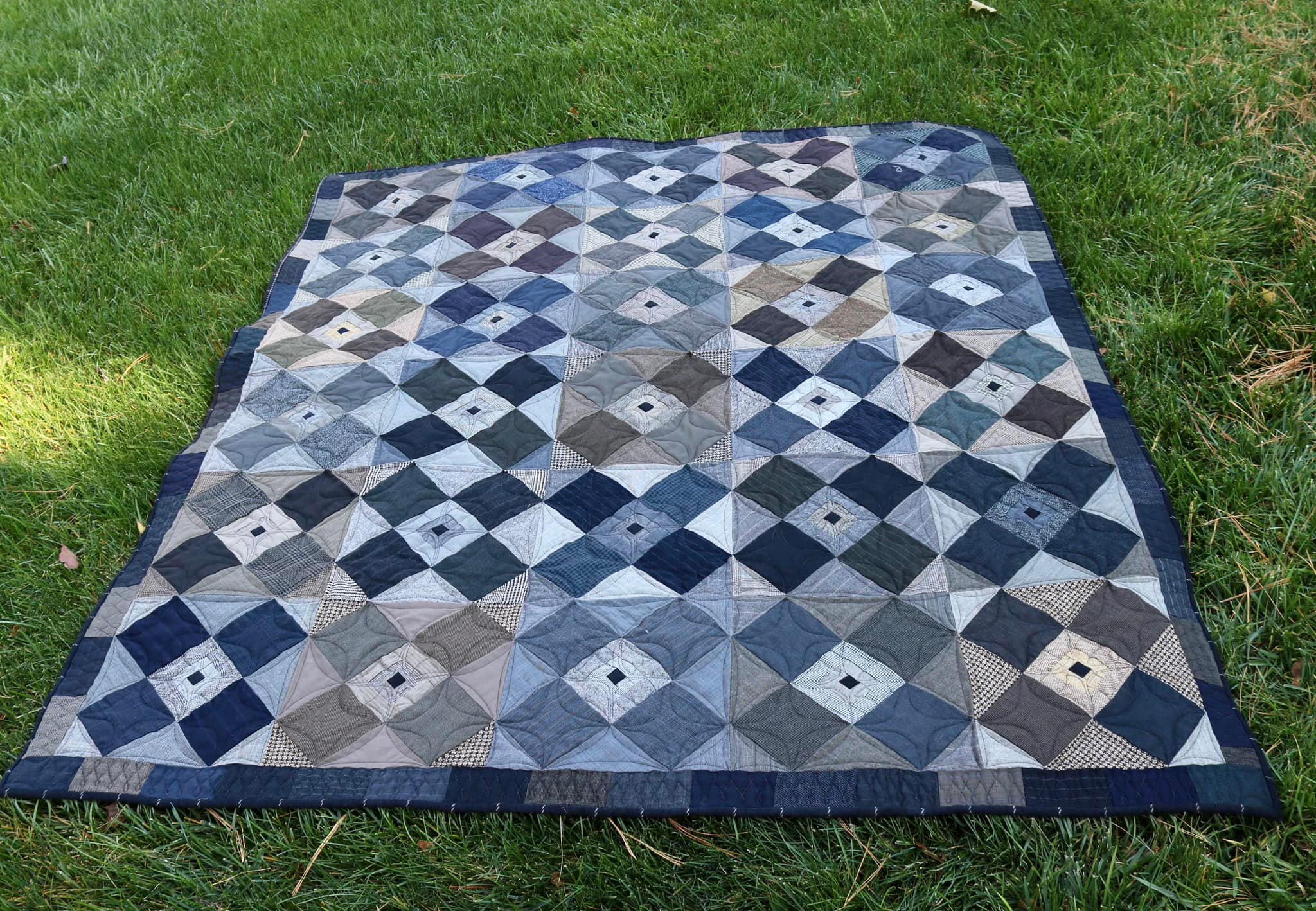 What quilt ideas use vintage wool samples?