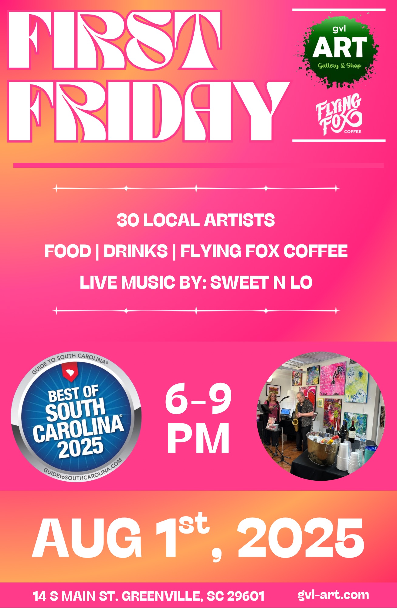 August 1 First Friday Party