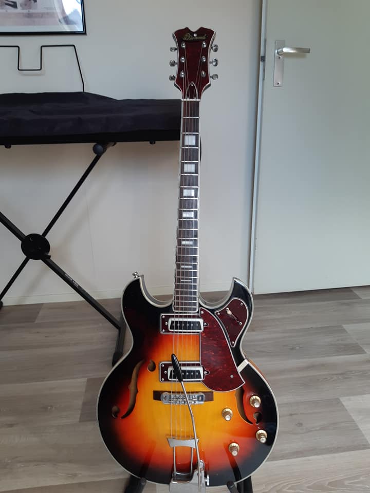 Aria Diamond 1202T guitar setup and sound