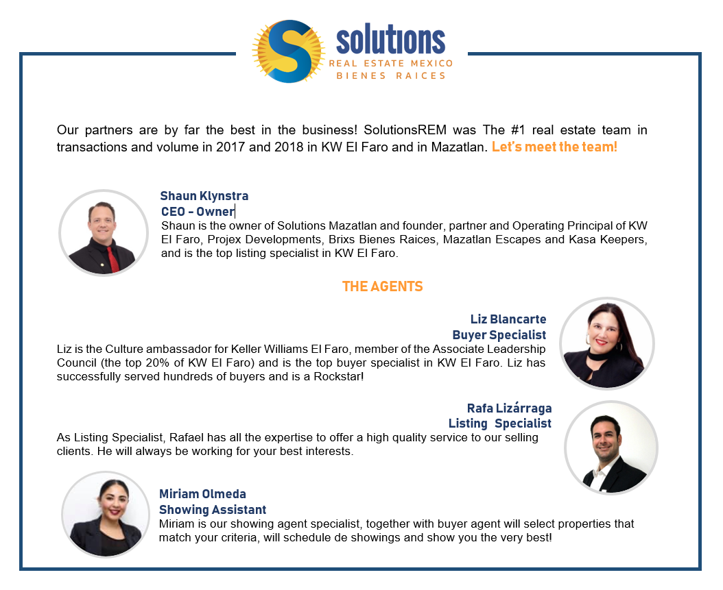 Meet our Solutions REM Team! - Solutions Real Estate Mexico | Facebook