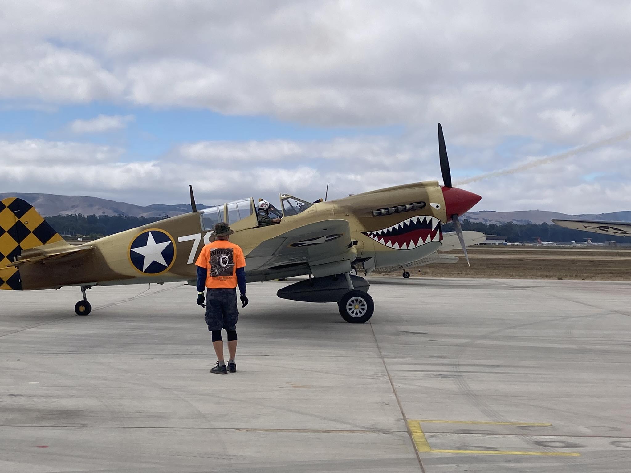 Chuck Wentworth's 1936 Waco ZQC-6 cargo freighter at Central Coast