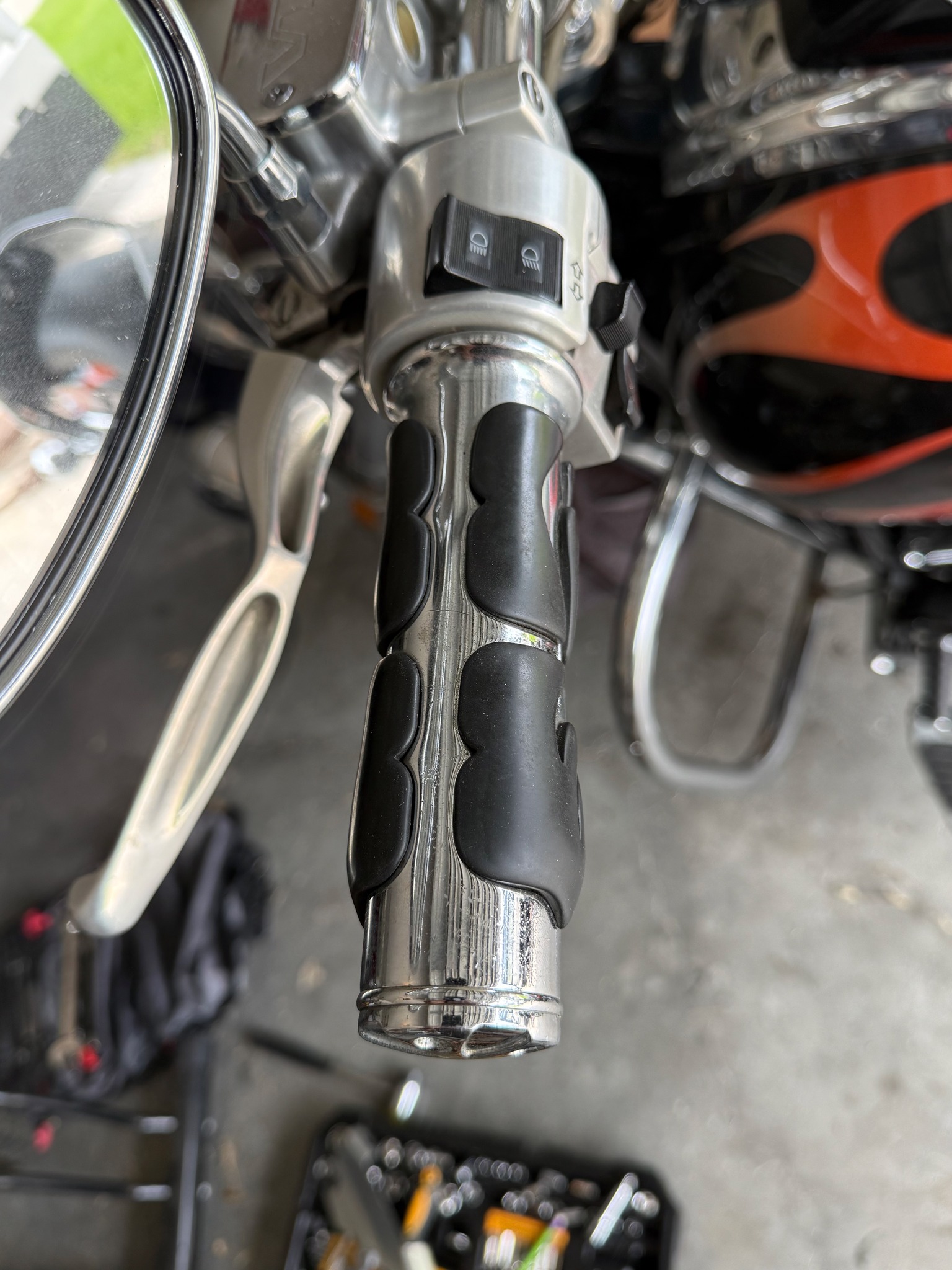 6inch 7inch Silver Chrome Motorcycle Handle Bar Risers for Most Harley Davidson Victory Cruisers with 1inch Handlebar - 201355758