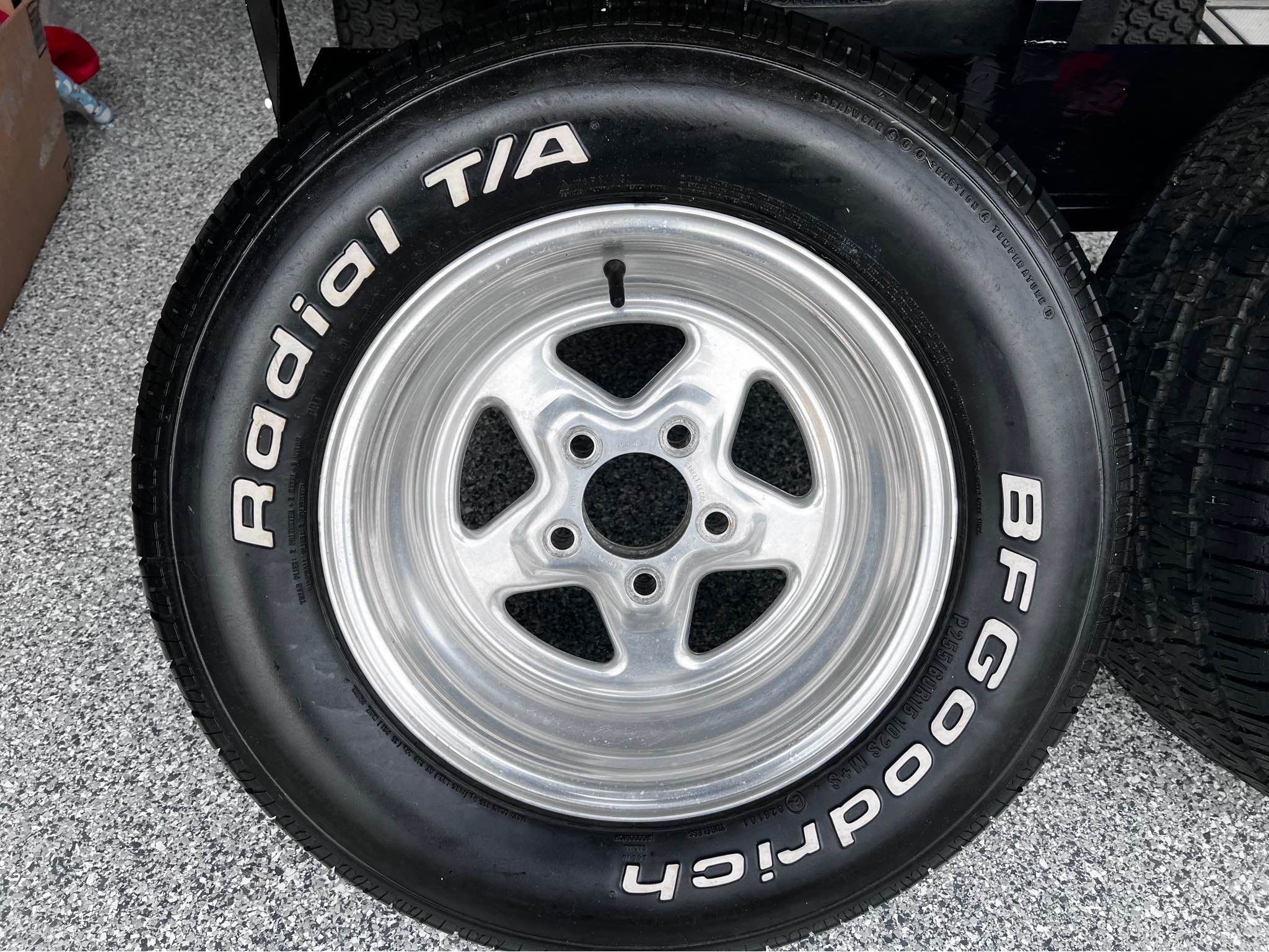 15x8 Weld 5 Star Wheels w/ 255/60/R15 BF Goodrich - Car Wheels, Tires ...