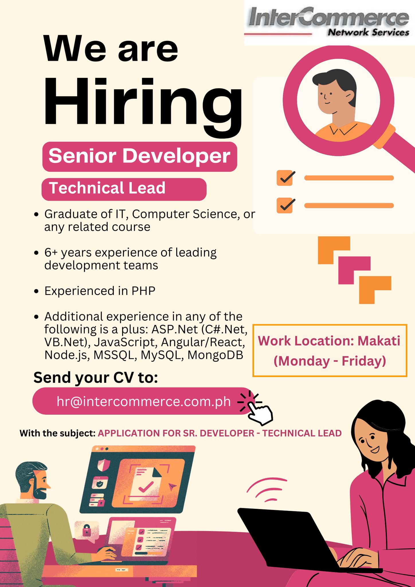 I.T. Jobs and Internships PH | 🚨 We are hiring a Senior Developer ...