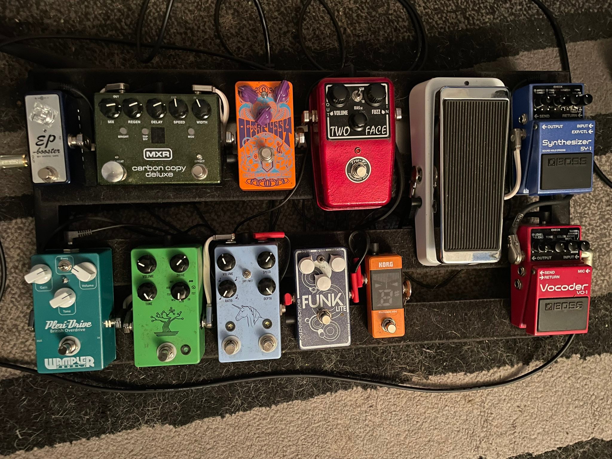 What is the teal metallic Wampler Plexi Drive?
