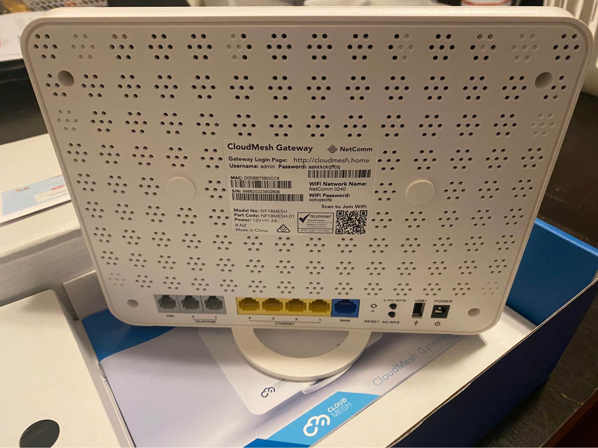 Modem/Router-Netcomm NF18Mesh Cloud Mesh ADSL/VDSL NBN VoIP Modem ...