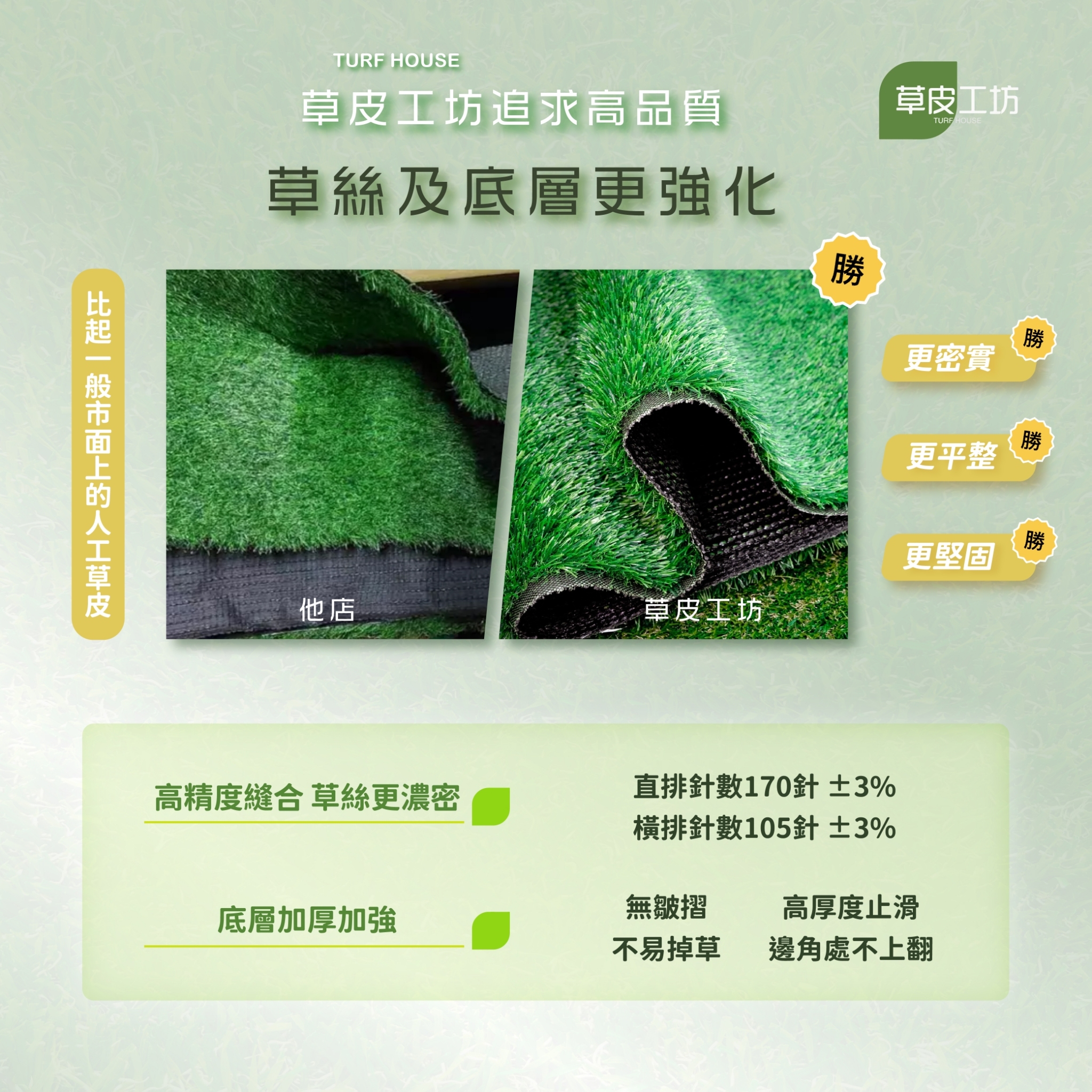 草皮工坊 Turf House - 【🌿 人工草皮比一比！！ 🌿】 💚 市面上的人工草皮那麼多該怎麼選呢?... | Facebook