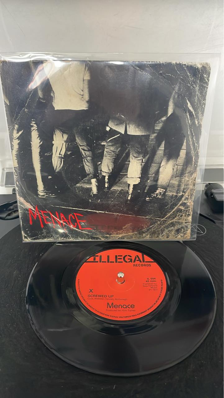 Menace - 'Screwed Up' 1977 punk 7'' vinyl