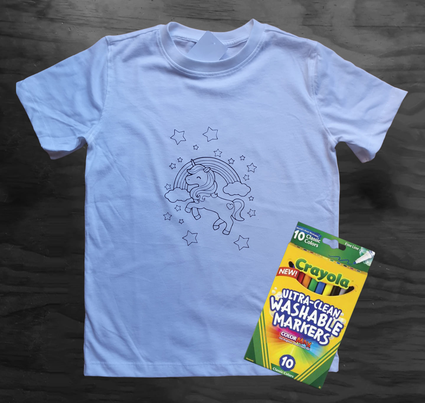 The Party Mum - Unicorn Colouring T-Shirts are NOW...