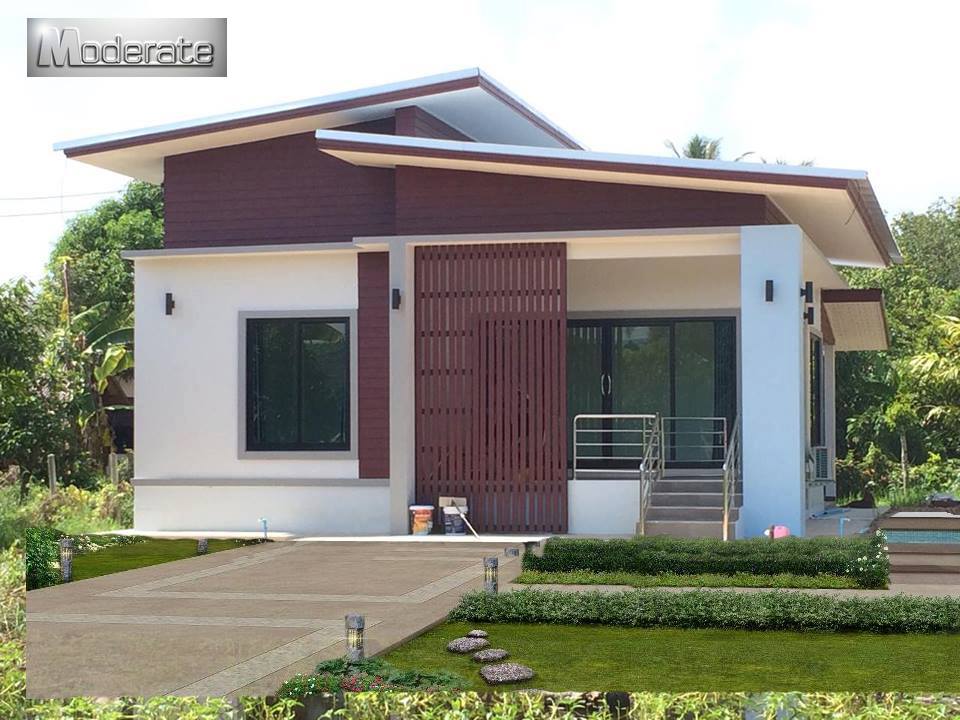 ในบรรดาแบบบ้านข... - แบบบ้านโมเดิร์น Modern-บ้านป่าตาลโมเดอเรท