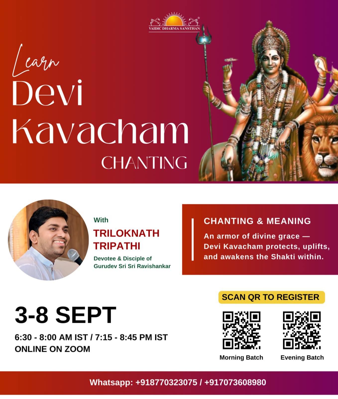 Triloknath - 🌺 What is Devi Kavacham? 🌺 🪔 The Devi Kavacham is a ...