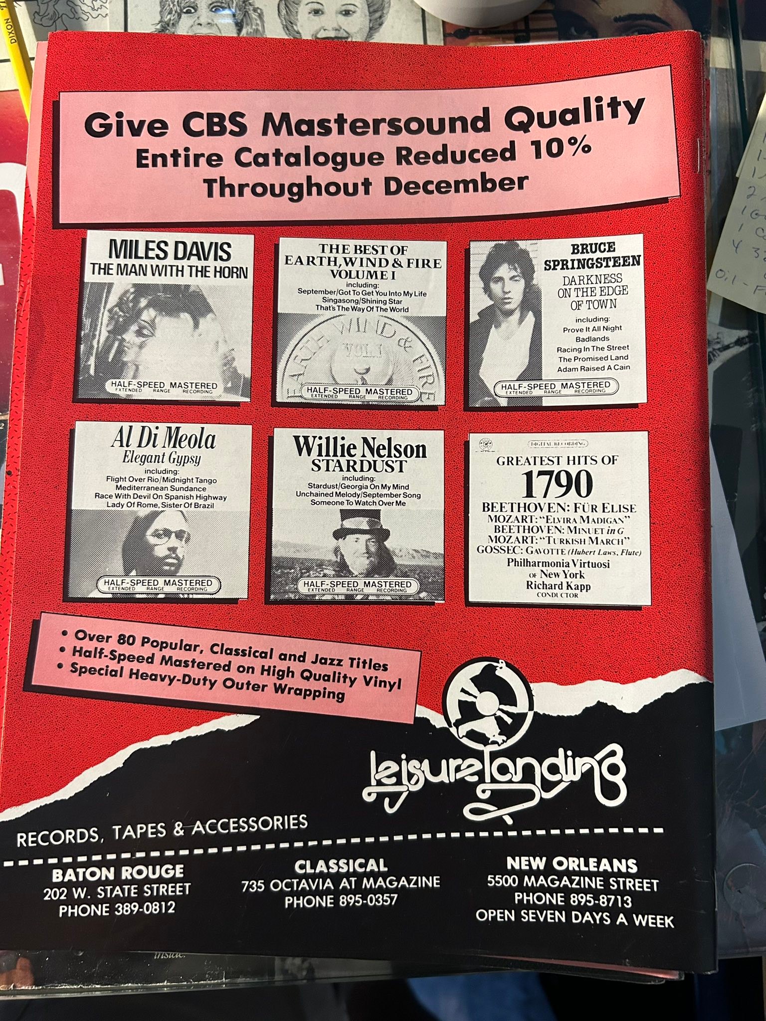 Back cover ads on Wavelength Magazines, early 80's.