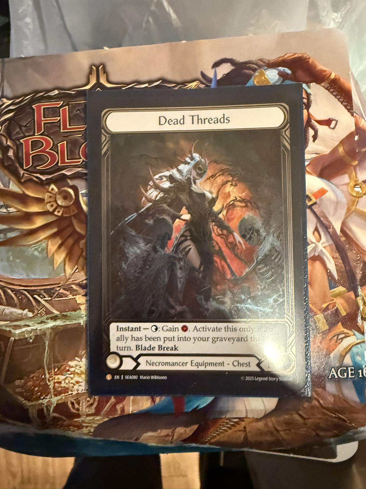 First gold pack opening in Flesh and Blood TCG