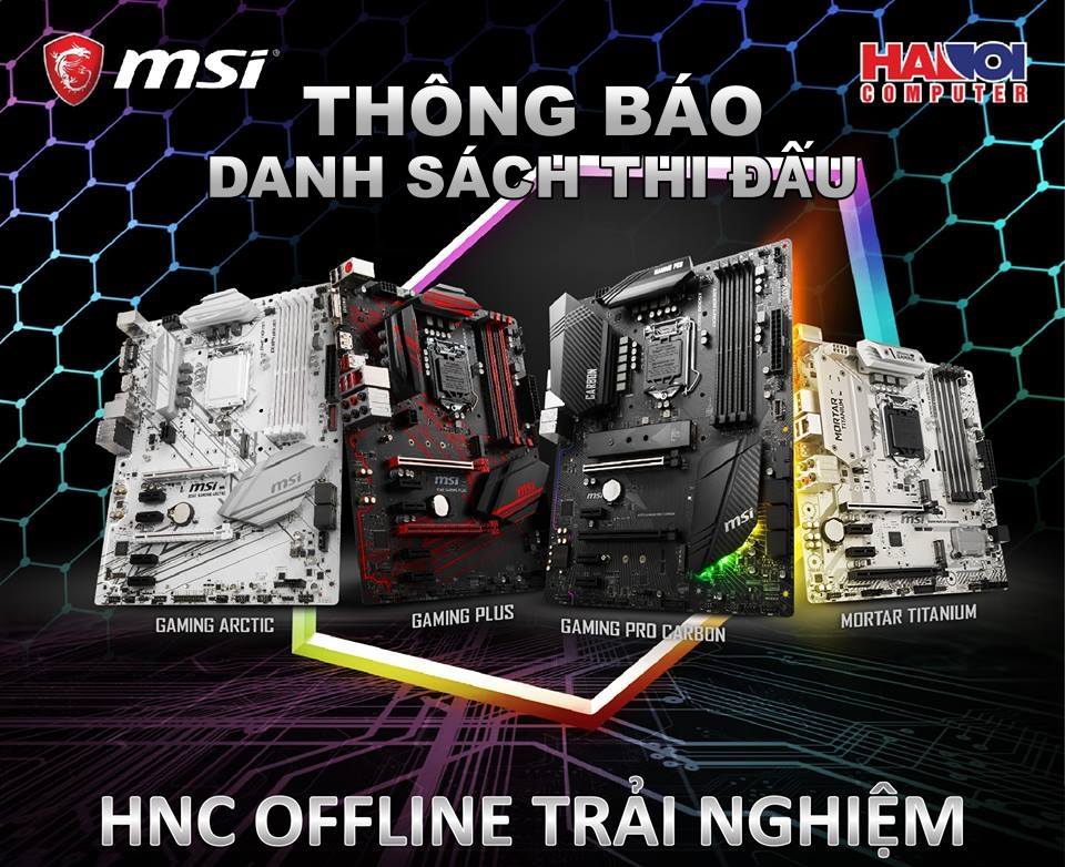 HACOM - HANOICOMPUTER XIN THÔNG BÁO VỀ DANH SÁCH GAME THỦ THI ĐẤU TRẢI ...