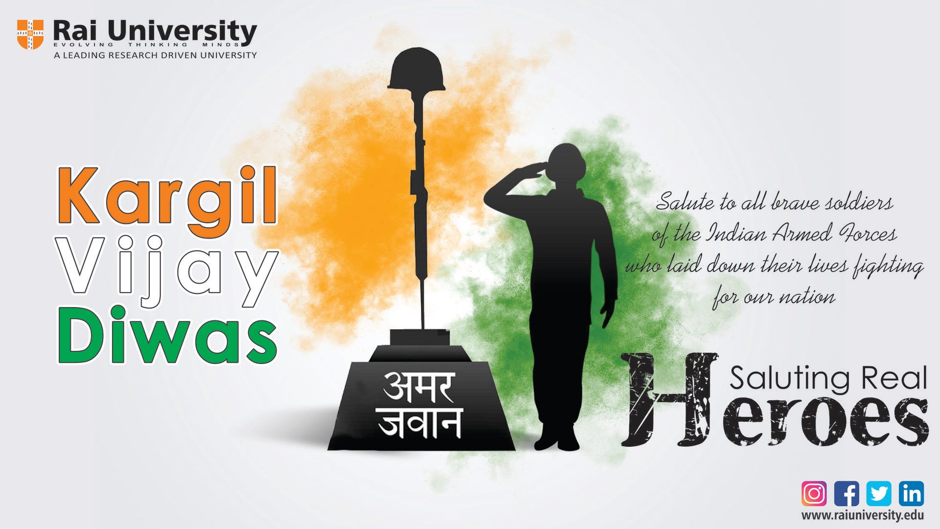 Kargil Vijay Diwas, named after... - Rai University,Ahmedabad | Facebook