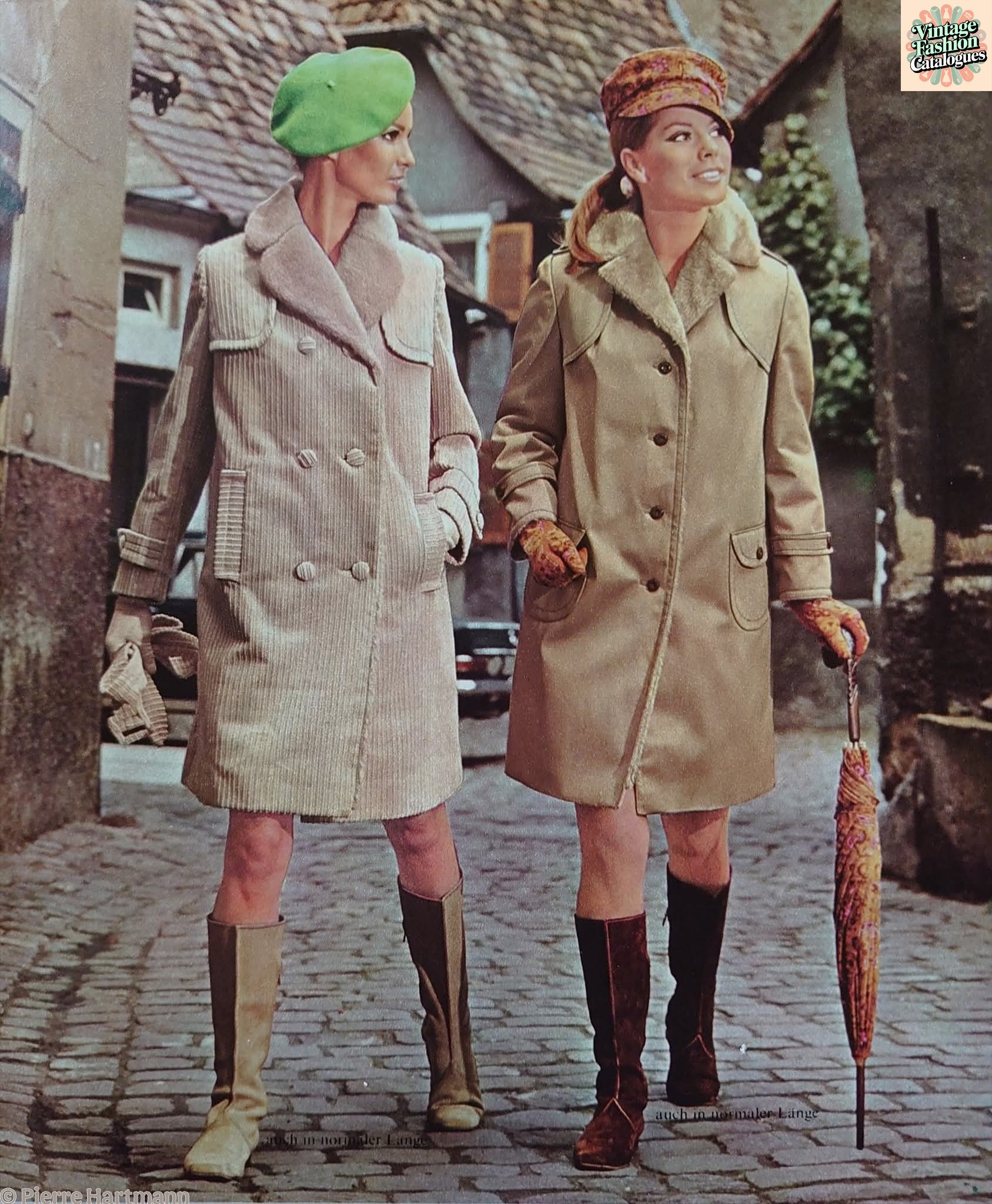 Corduroy and cotton gabardine coats from 1967