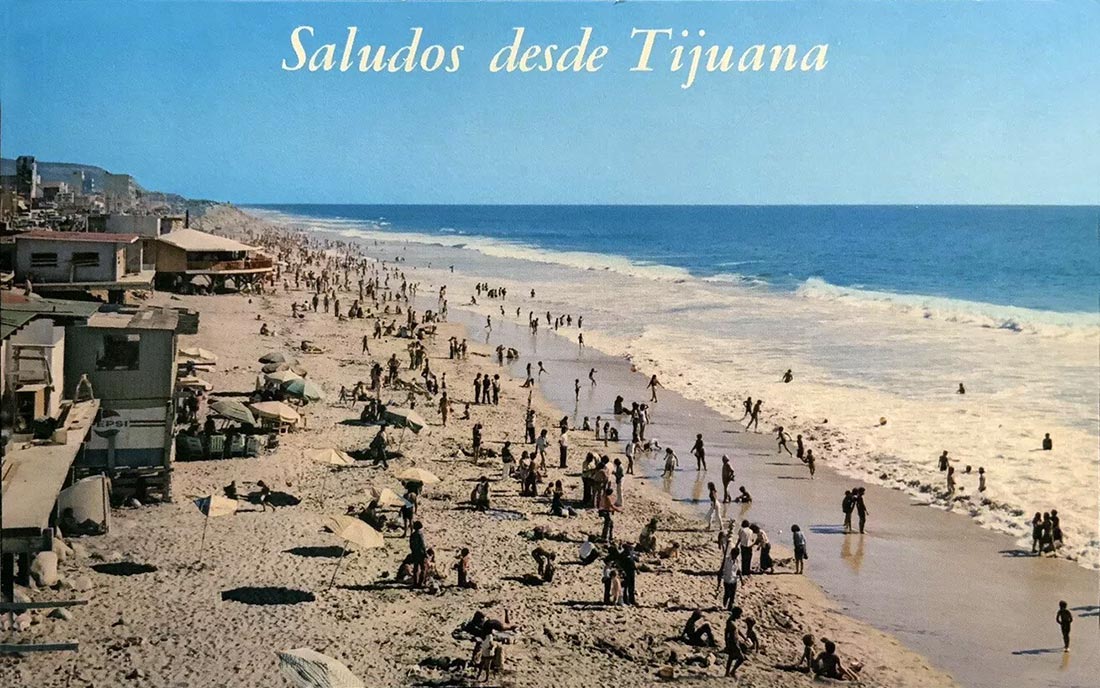 Tijuana beach side houses then and now
