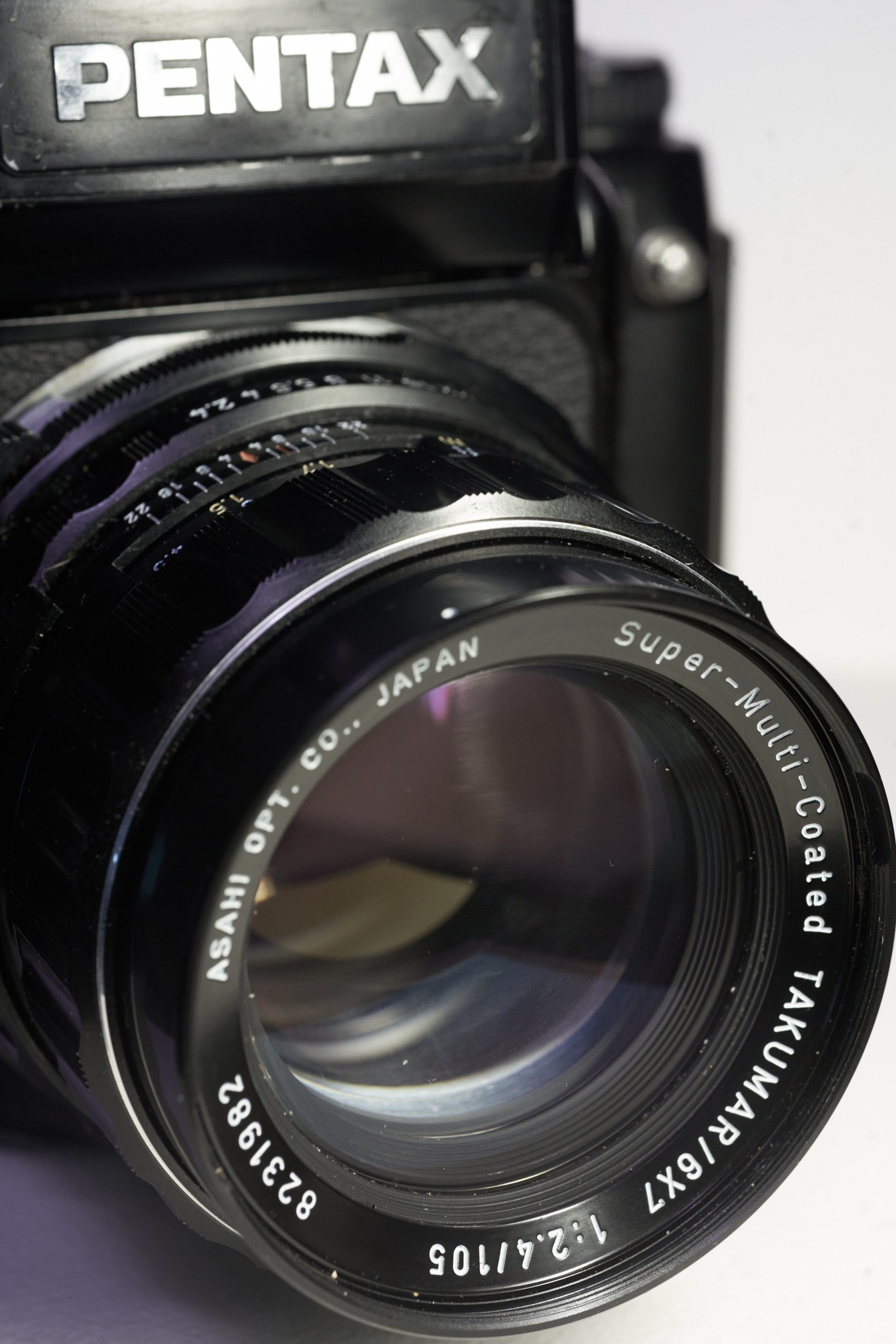 Pentax 67II medium format camera with Takumar 105 f/2.4 lens for sale