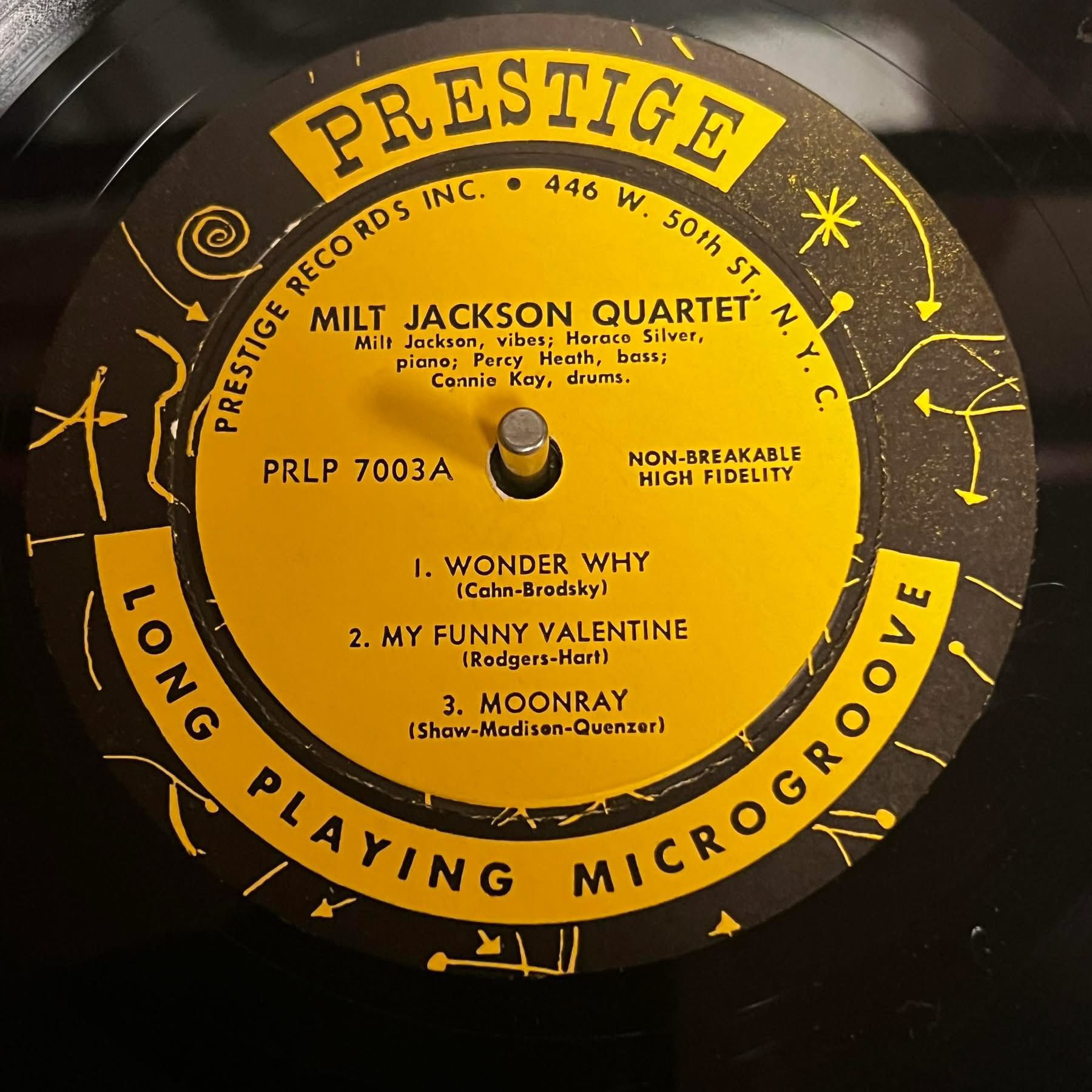 Milt Jackson Quintet Prestige LP 183 - fair condition 10