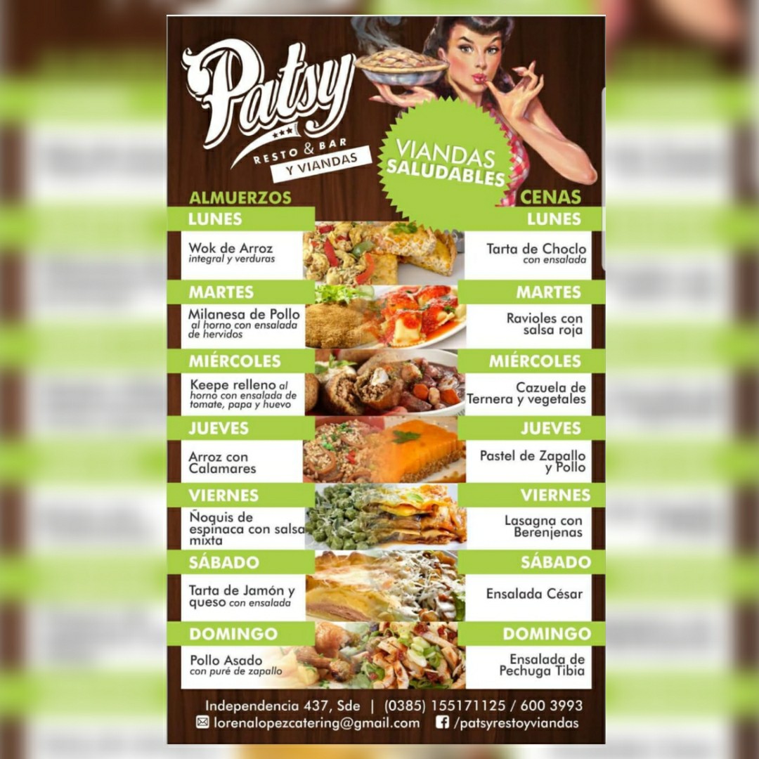 😋 Patsy se ocupa de hacerte... - Patsy resto - Bar y viandas