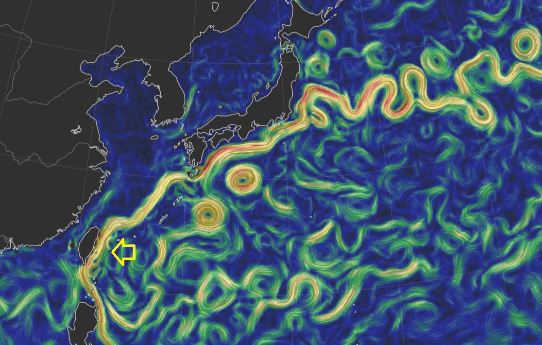 明典 - 黑潮現況！ 由菲律賓東側經台灣東岸沿海到日本，這條清晰、強勁的洋流就是黑潮！ 黑潮常會出現分支或沿途的強弱變化，最近的情況是集中延續 ...