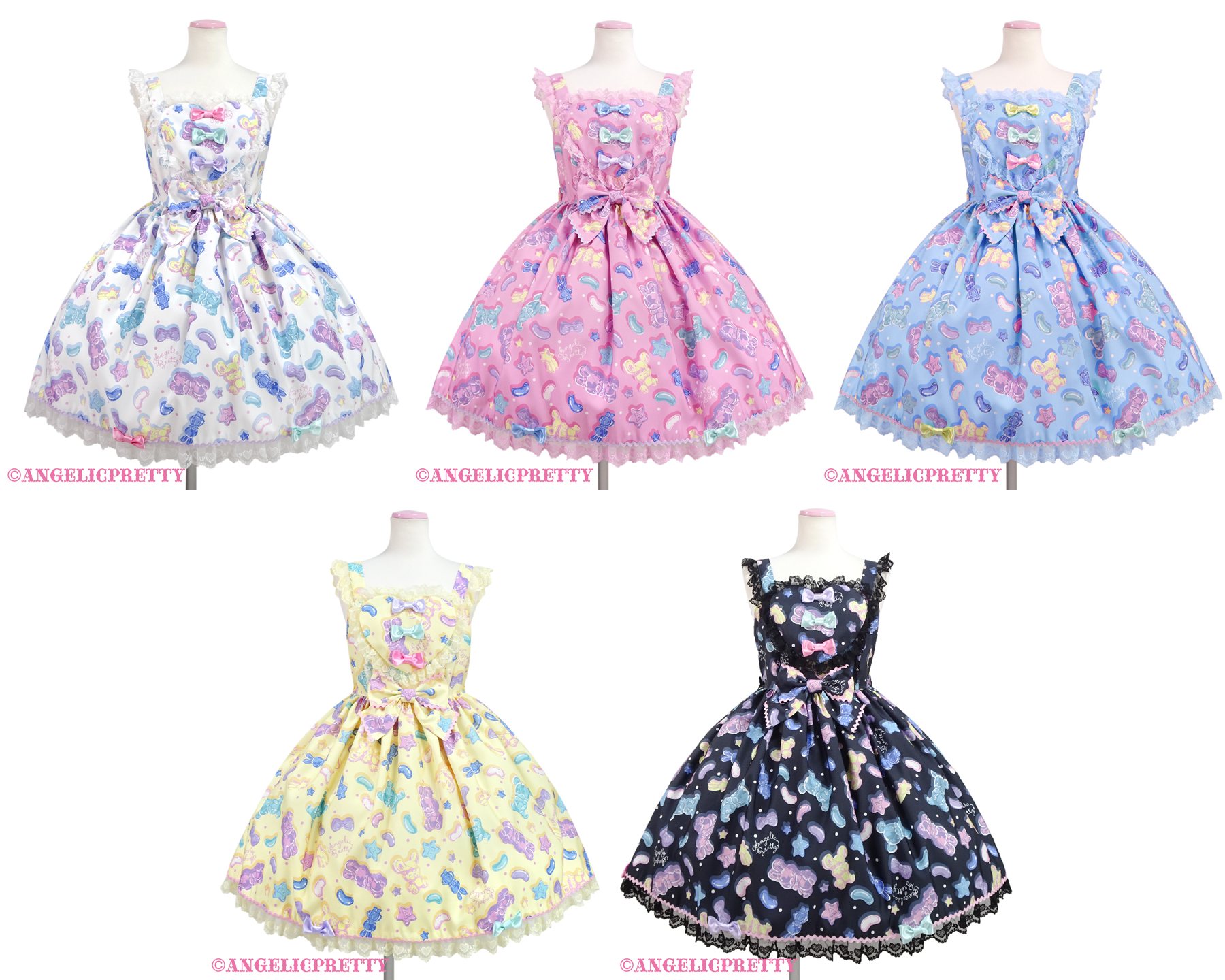 Angelic - ☆ Jelly Candy Toys Heart Jumperskirt ☆ ◦ 5 colors